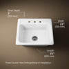 Kohler Mayfield™ 25" top-mount single-bowl kitchen sink