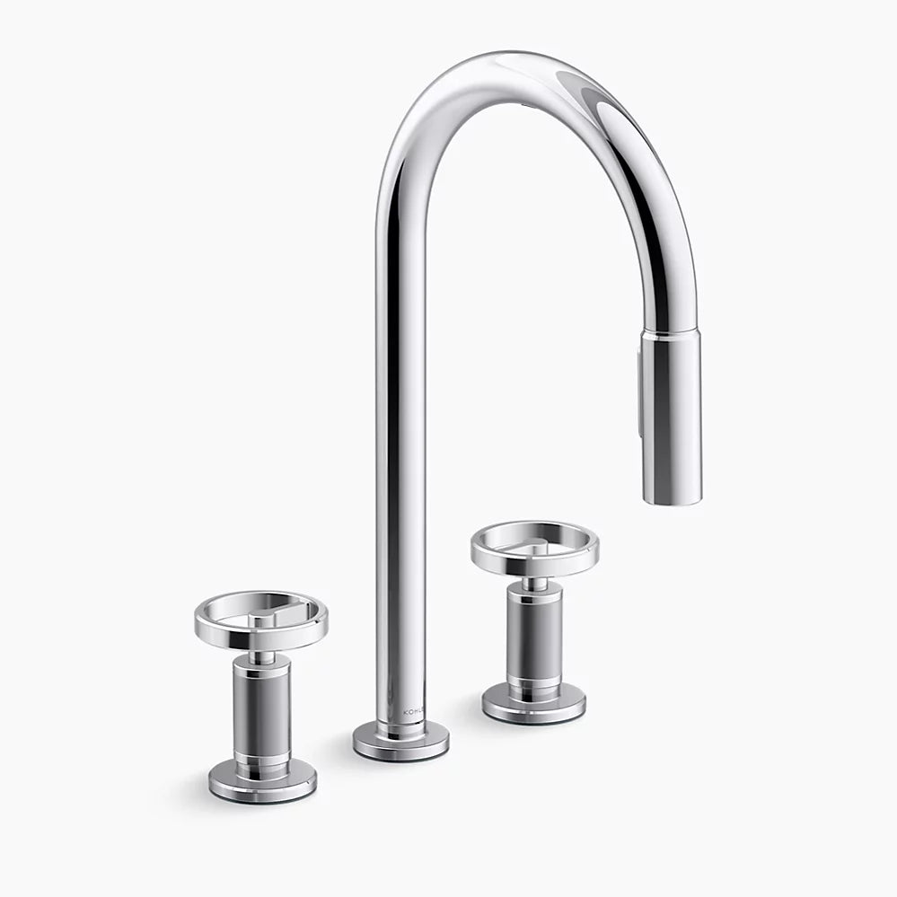 Kohler Billet® Touchless pull-down kitchen sink faucet with two-function sprayhead