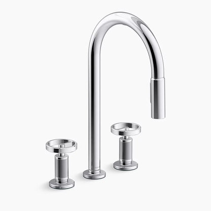 Kohler Billet® Touchless pull-down kitchen sink faucet with two-function sprayhead