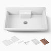 Kohler Farmstead® 45" top-/wall-mount single-bowl workstation farmhouse kitchen sink