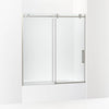 Kohler 62" H sliding bath door with 3/8"-thick glass