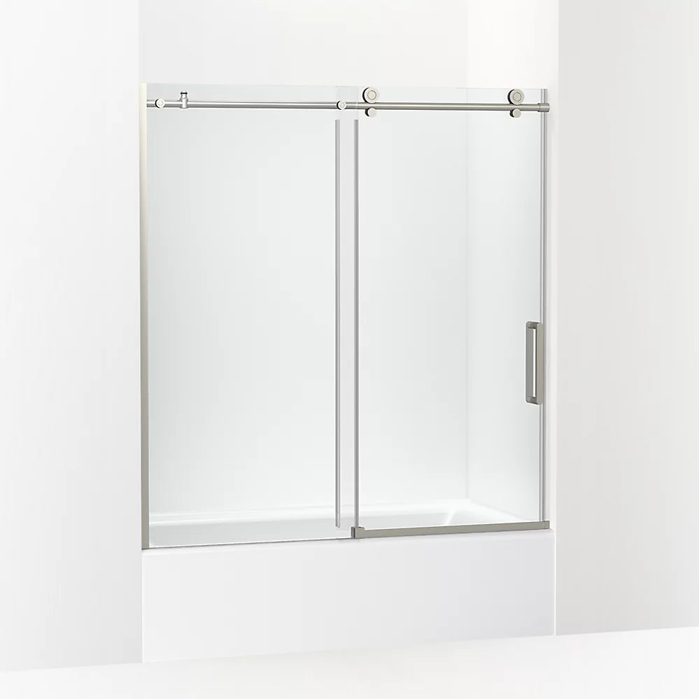 Kohler 62" H sliding bath door with 3/8"-thick glass