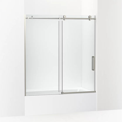 Kohler 62" H sliding bath door with 3/8"-thick glass