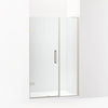 Kohler Frameless pivot shower door, 71-3/4" H x 46 - 46-3/4" W, with 3/8" thick Crystal Clear glass