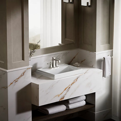 Kohler 21-3/4" rectangular drop-in bathroom sink