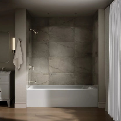 Kohler Avec 72" x 36" alcove bath, left drain