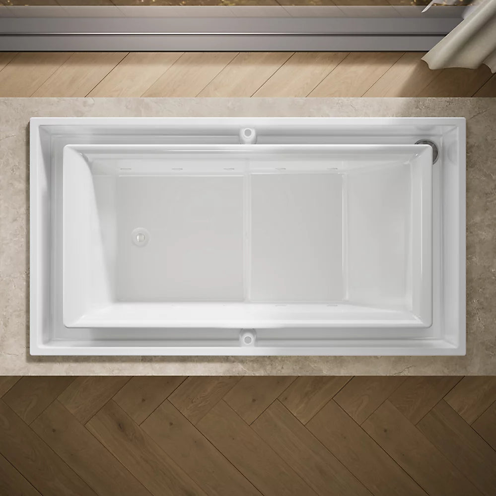 sok® 63" x 31-1/2" drop-in Effervescence bath