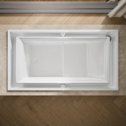 sok® 63" x 31-1/2" drop-in Effervescence bath