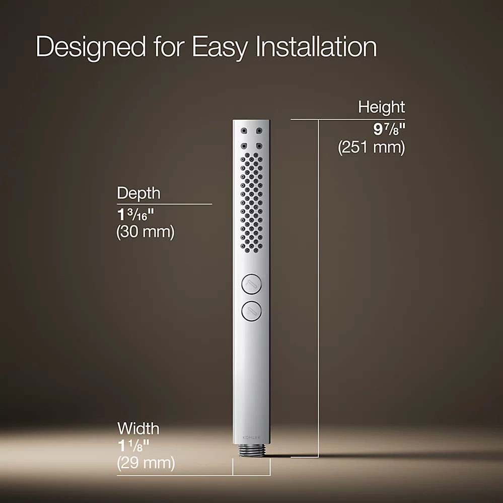 Kohler Square two-function handshower, 1.75 gpm