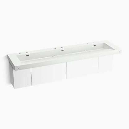 Kohler 90" wall-mount trough lavatory system