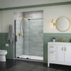 Kohler Sliding shower door, 71-3/4" H x 55-3/4 - 59-3/4" W, with 5/16" thick Crystal Clear glass