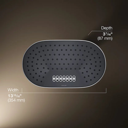 Kohler Oblong 14" two-function rainhead, 1.75 gpm