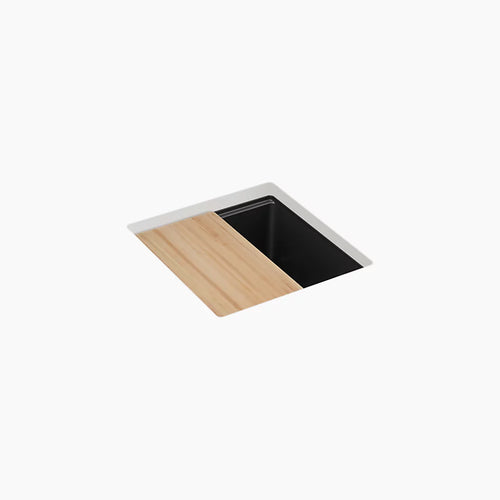 Kohler 18" undermount bar sink with accessories