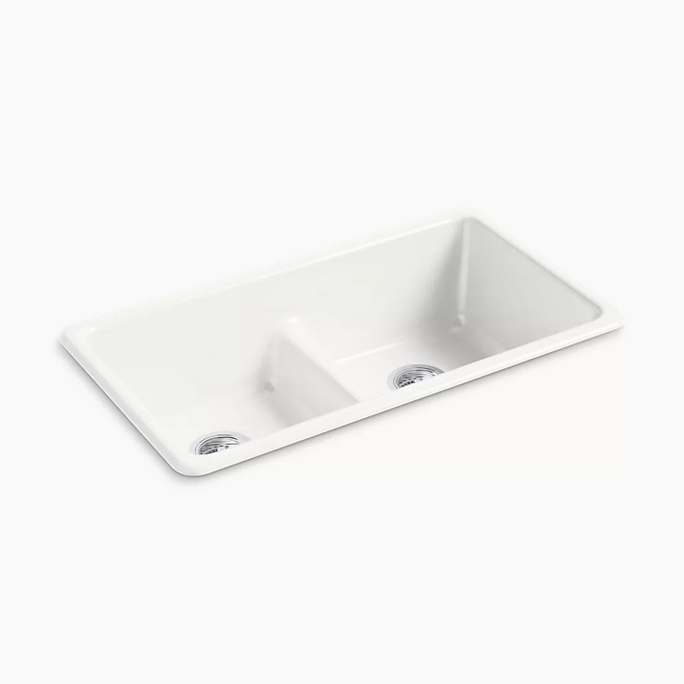 Kohler Smart Divide® 33" top-/undermount double-bowl kitchen sink