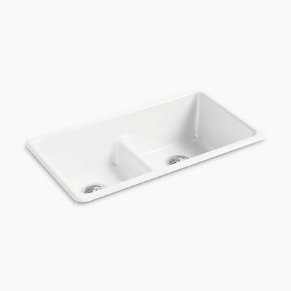 Kohler Smart Divide® 33" top-/undermount double-bowl kitchen sink