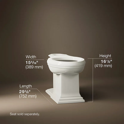 Kohler Memoirs® Elongated bowl with concealed trapway