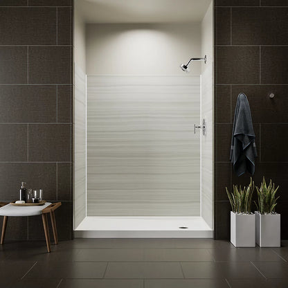 Kohler Rely® 60" x 32" alcove shower base, right drain
