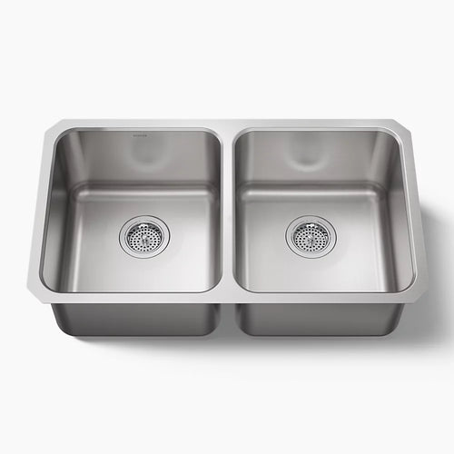 Kohler Undertone® 31-1/2" undermount double-bowl kitchen sink