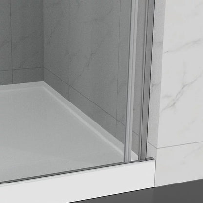Kohler Sliding shower door, 78" H x 44-5/8 - 47-7/8" W, with 3/8" thick Crystal Clear glass