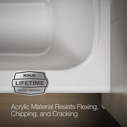 Kohler Avec 60" x 30" alcove bath, left drain