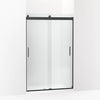 Kohler Sliding shower door, 74" H x 43-5/8 - 47-5/8" W, with 1/4" thick Frosted glass