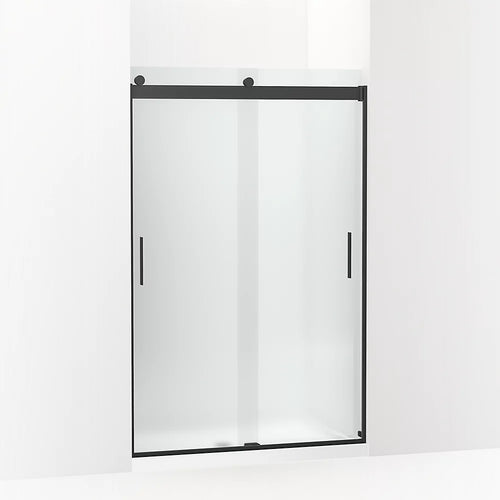 Kohler Sliding shower door, 74" H x 43-5/8 - 47-5/8" W, with 1/4" thick Frosted glass