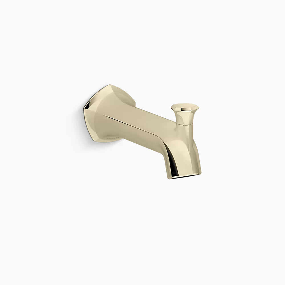 Kohler Wall-mount bath spout with Straight design and diverter