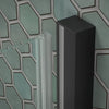 Kohler Sliding shower door, 71-3/4" H x 55-3/4 - 59-3/4" W, with 5/16" thick Crystal Clear glass