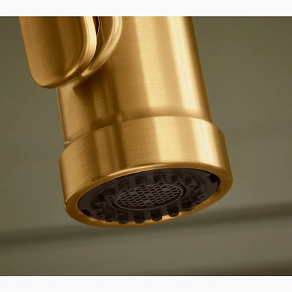 Kohler Pull-down kitchen sink faucet with three-function sprayhead