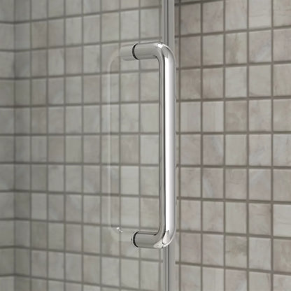 Kohler Sliding shower door, 75-1/2" H x 44-1/4 - 47-5/8" W, with heavy 5/16" thick Crystal Clear glass