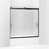 Kohler 62" H sliding bath door with 1/4"-thick glass