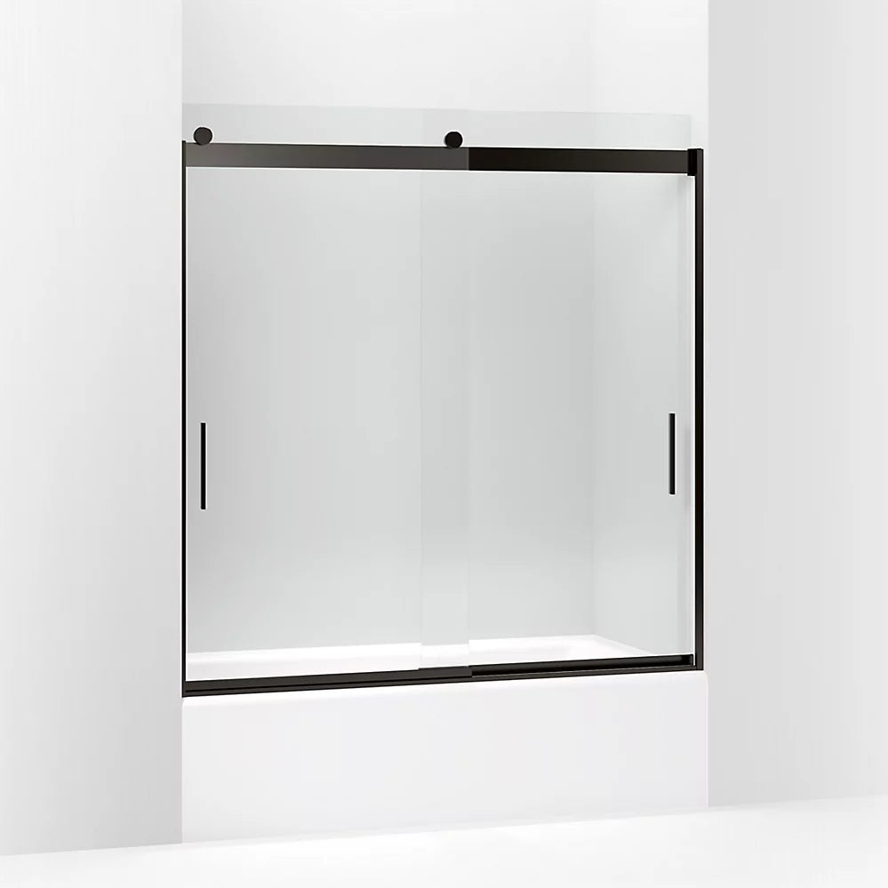 Kohler 62" H sliding bath door with 1/4"-thick glass