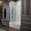 Kohler Bath screen, 56-15/16" x 32" W with 1/4" thick Crystal Clear glass and square corner