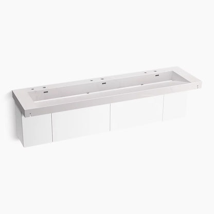 Kohler 90" wall-mount trough lavatory system