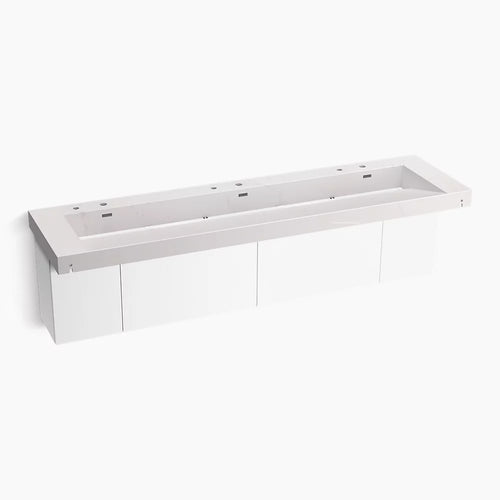 Kohler 90" wall-mount trough lavatory system