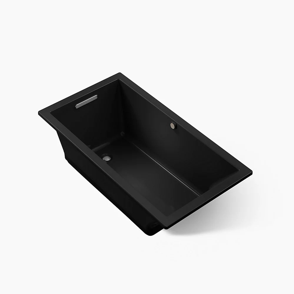 Kohler Underscore Heated Bubblemassage Air Bath With Bask Heated Surface 60 x 32-Inch Drop-In Bathtub