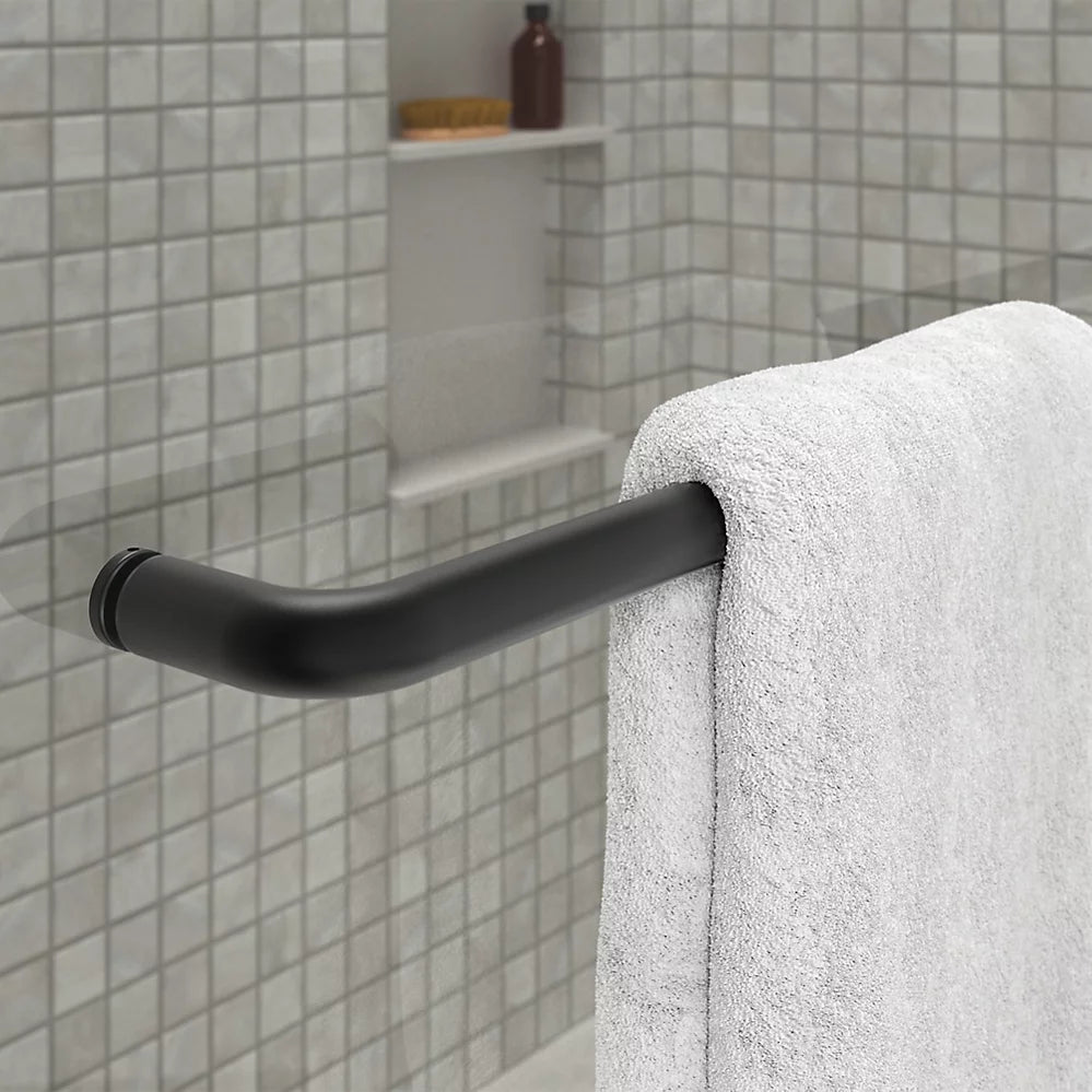 Kohler Sliding shower door, 75-1/2" H x 44-1/4 - 47-5/8" W, with heavy 5/16" thick Crystal Clear glass