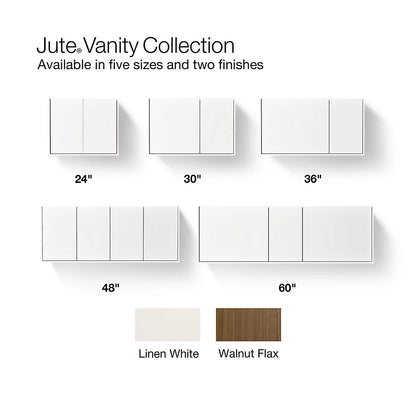 Jute® 48" wall-hung bathroom vanity cabinet