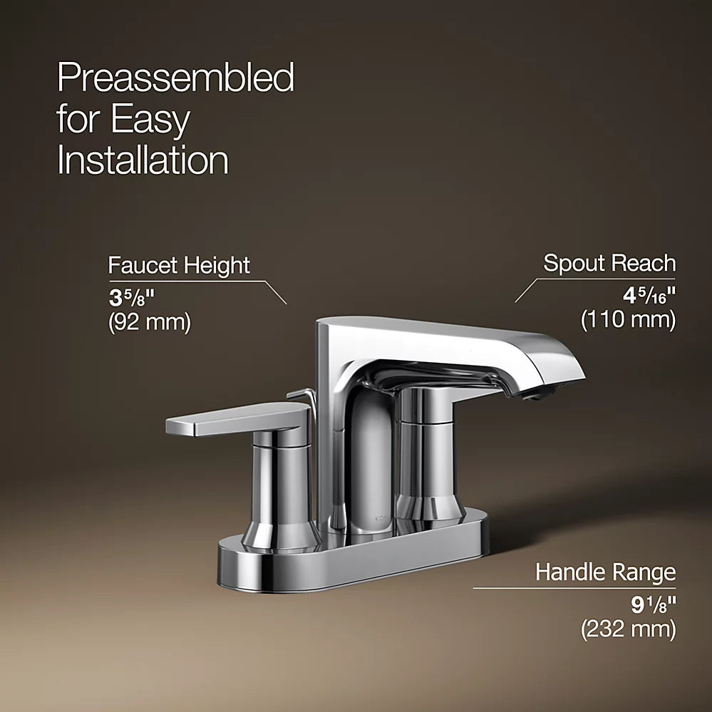 Kohler Centerset bathroom sink faucet, 1.2 gpm