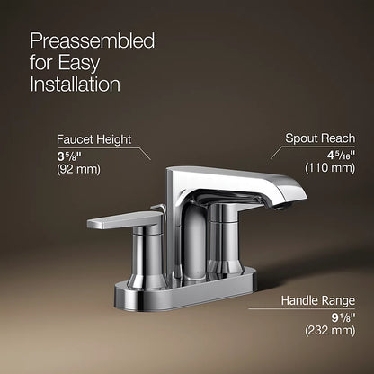 Kohler Centerset bathroom sink faucet, 1.2 gpm