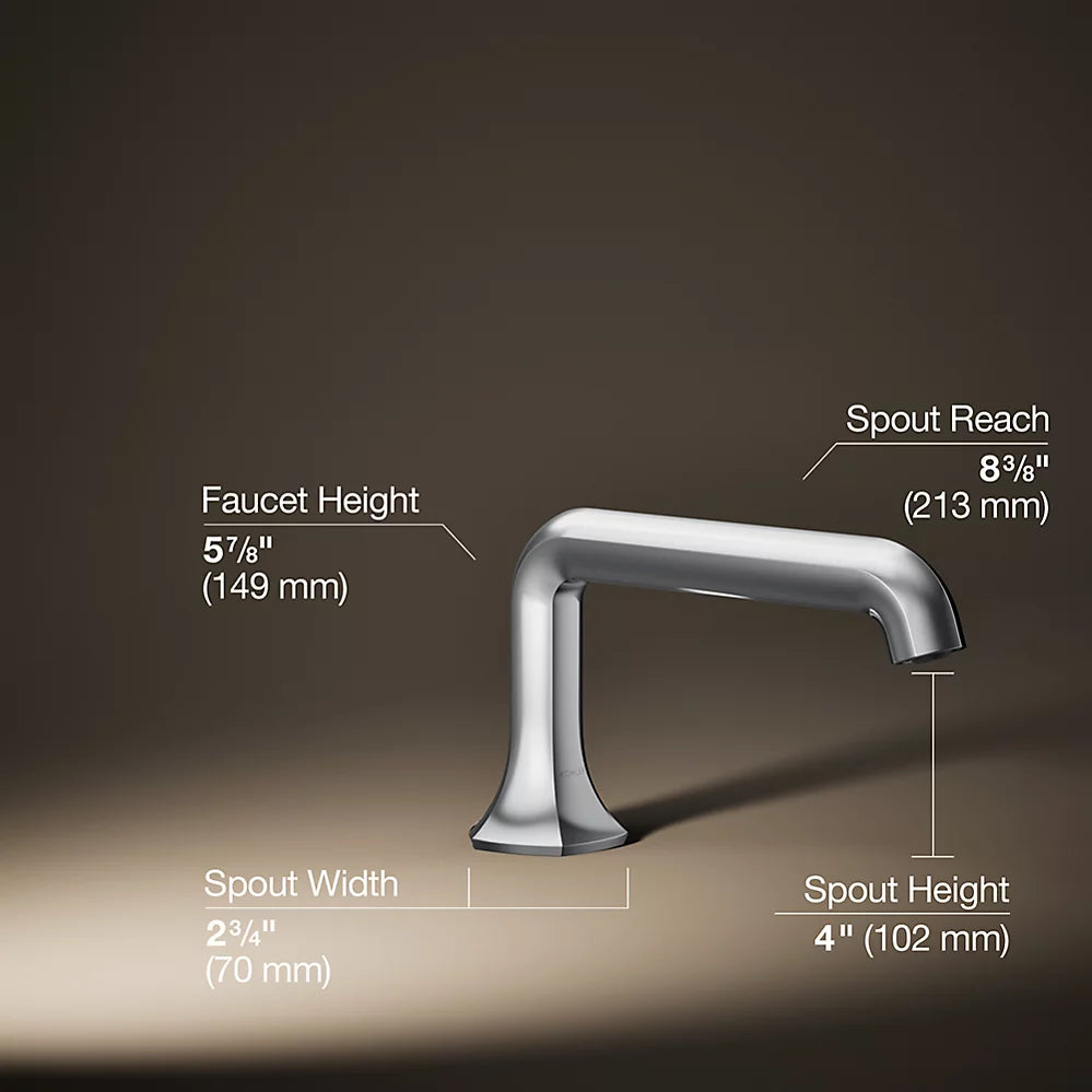 Kohler Deck-mount bath spout with Straight design