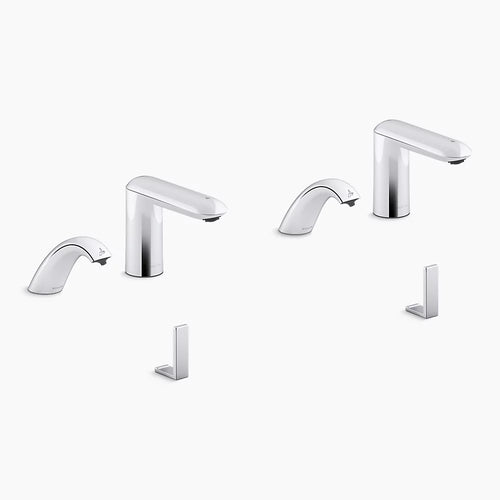 Kohler Touchless lavatory faucets and soap dispensers with Kinesis® sensor technology, AC-powered, 0.5 gpm
