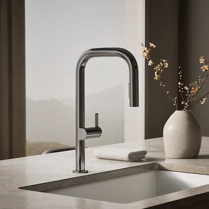 Kohler Components® Pull-down kitchen sink faucet with two-function sprayhead