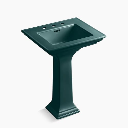 Kohler 25" rectangular pedestal bathroom sink