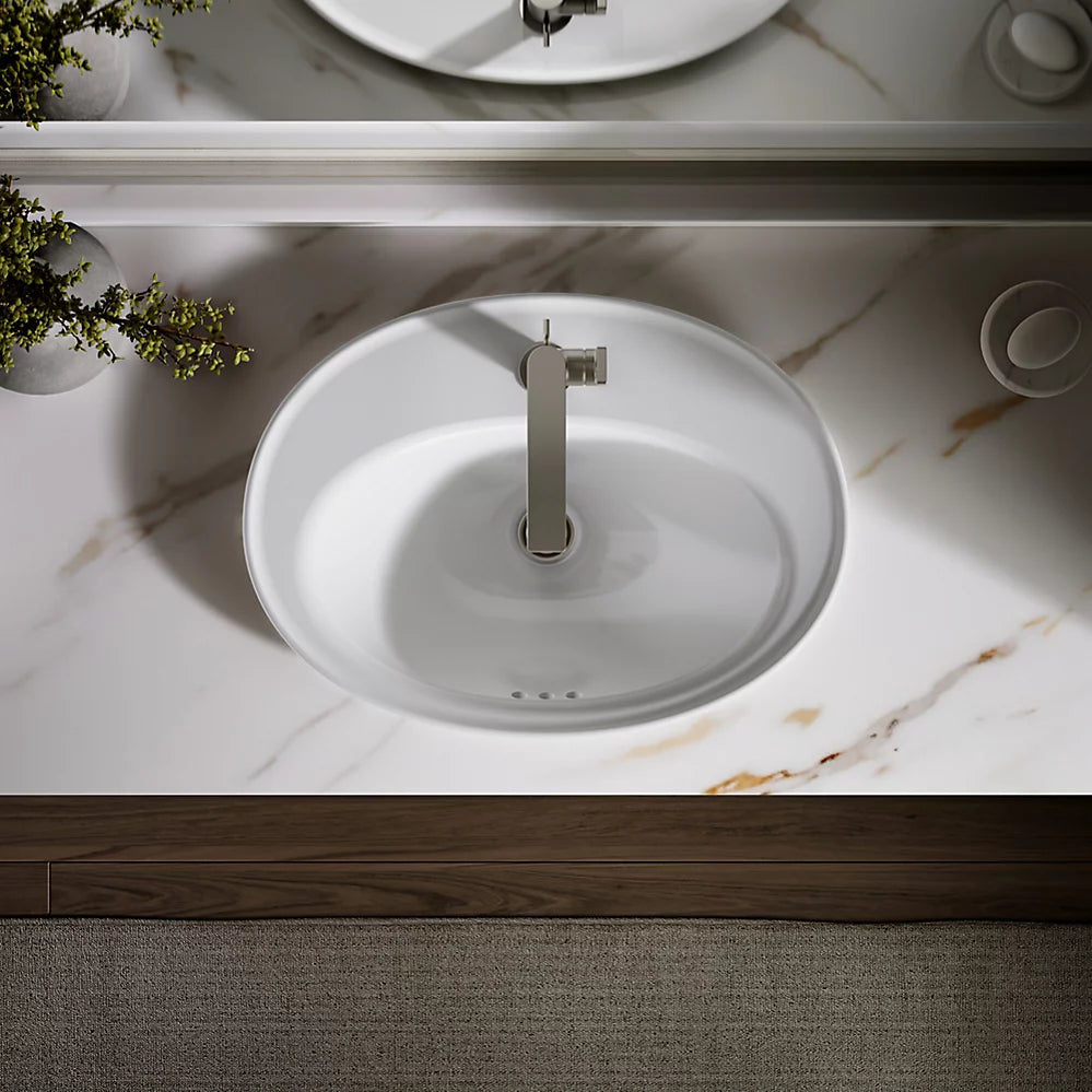 Kohler 22-1/4" oval drop-in bathroom sink