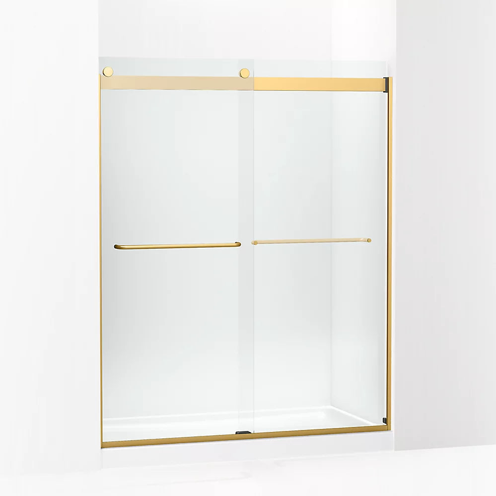 Kohler 74" H sliding shower door with 1/4"-thick glass
