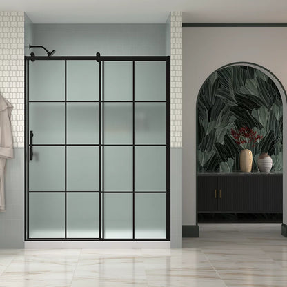 Kohler 77" H sliding shower door with 3/8"-thick glass