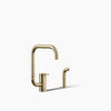 Kohler Single-handle kitchen sink faucet with two-function extended-reach spout and side sprayer