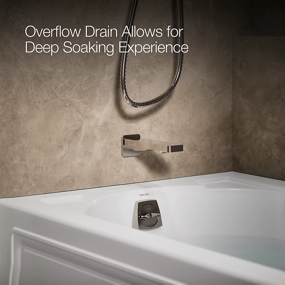 Kohler Devonshire Alcove bath, left drain