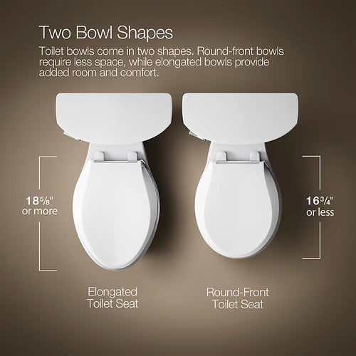 Kohler Memoirs® Round-front bowl with exposed trapway K-4387